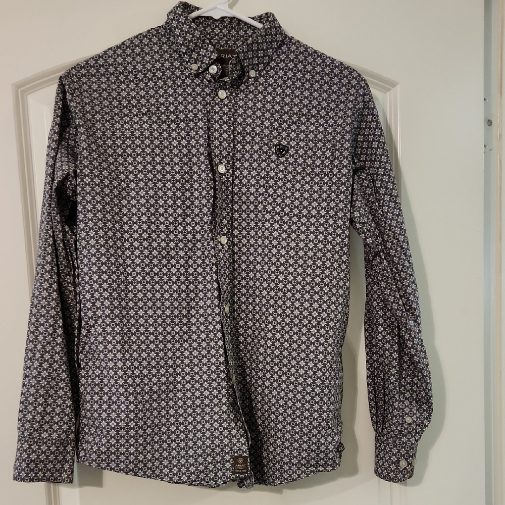 Boys Ariat Button Down Shirt